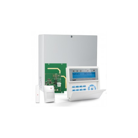INTEGRA 32 RF pack, blauw LCD bediendeel, IP module, RF module, draadloos magneetcontact en PIR